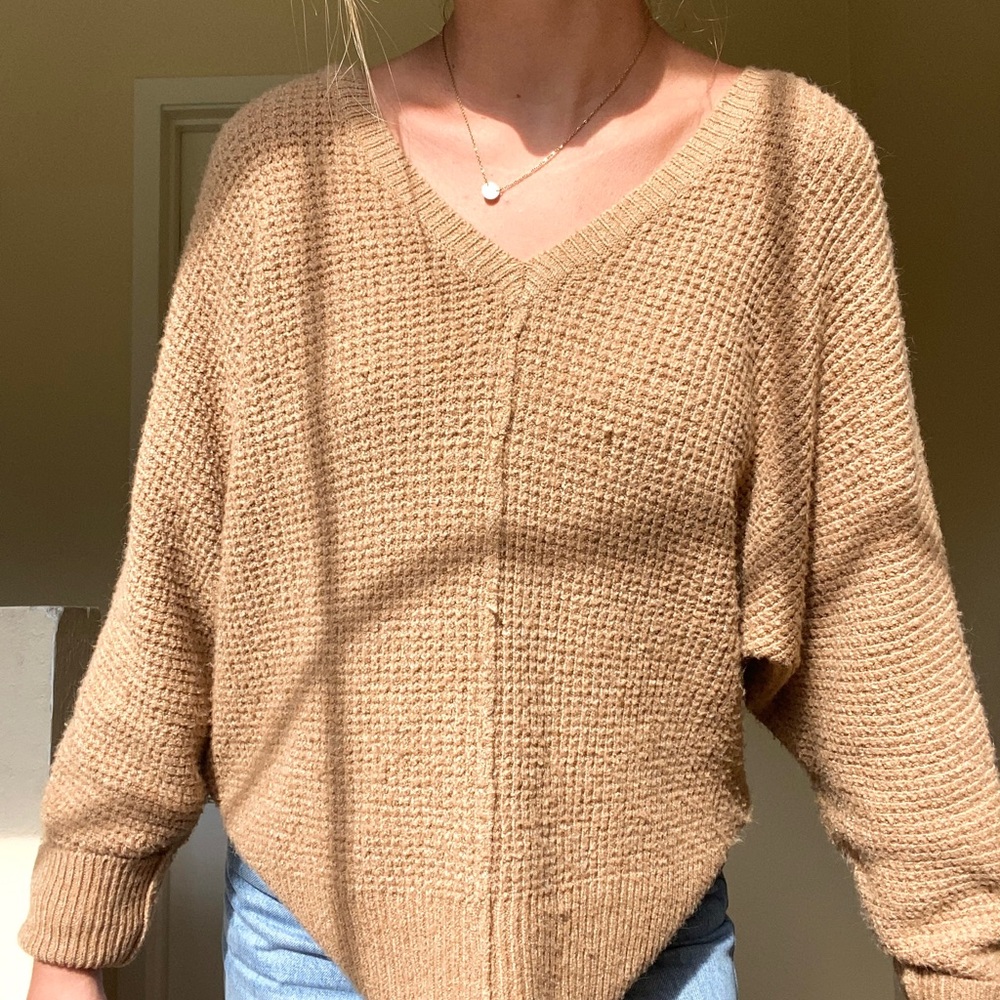Light brown fall sweater